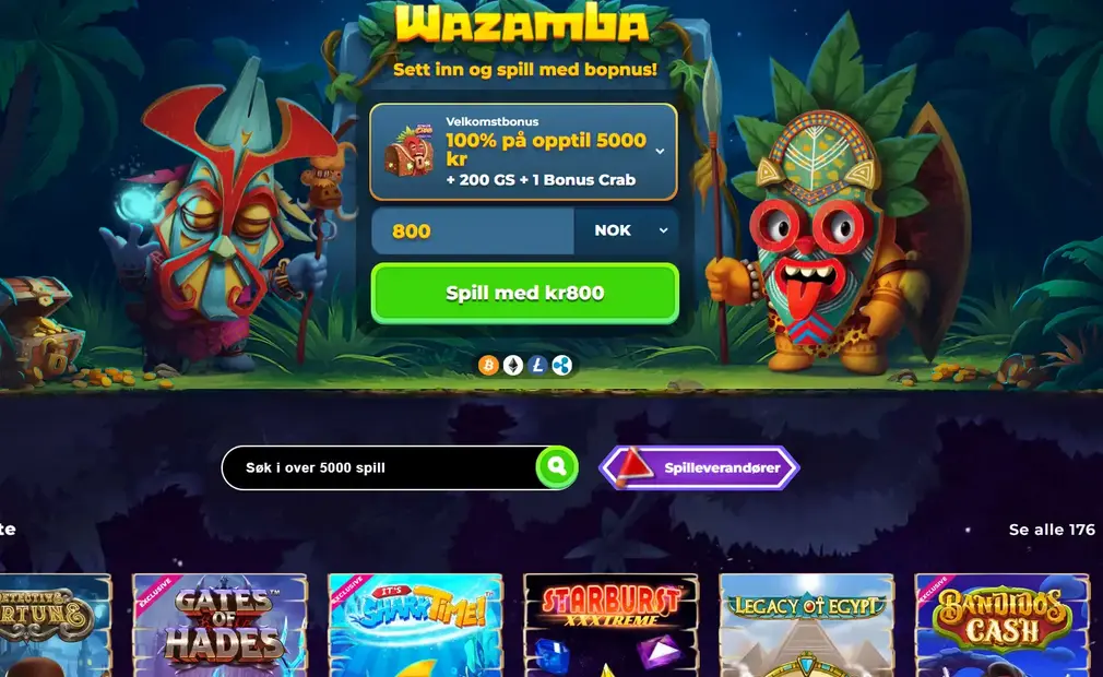 wazamba hjemmeside 