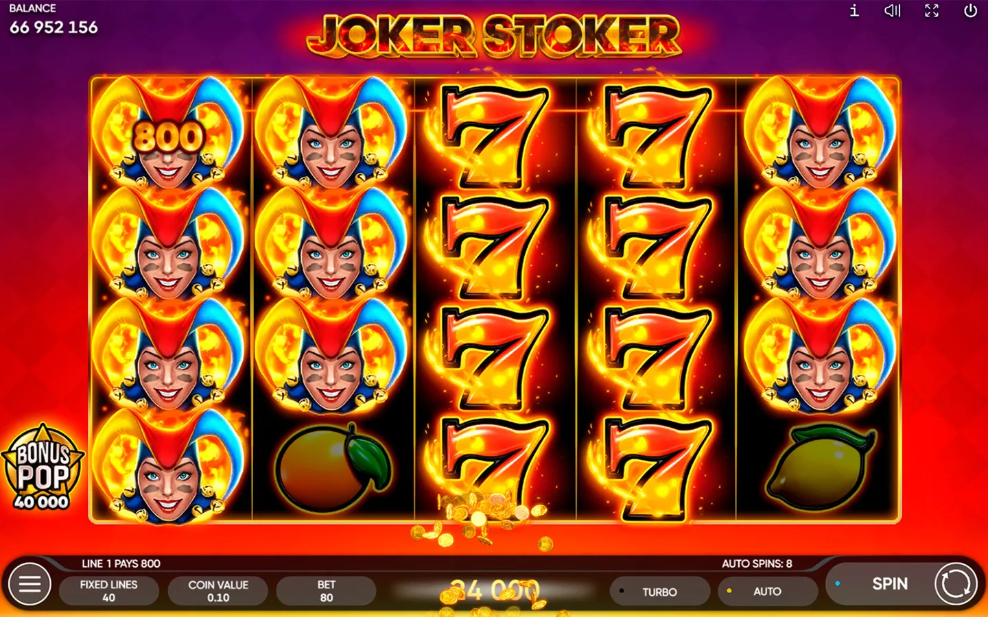 Joker Stoker lošimo automatas