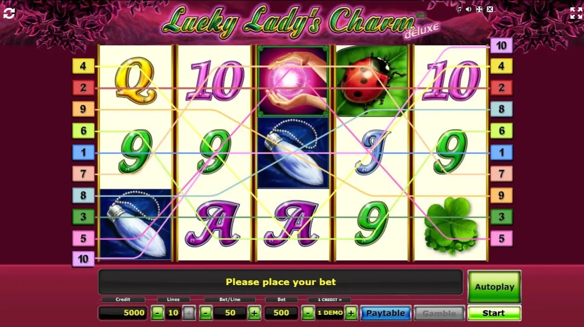 Lucky Lady's Charm Deluxe slotimäng